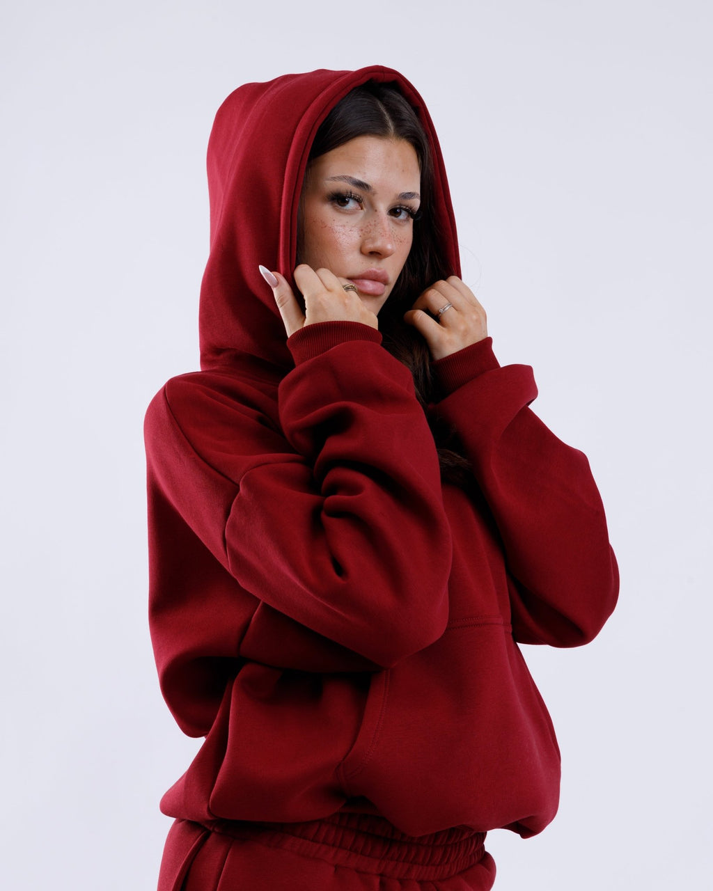 EVERYDAY HOODIE (RED WINE) - lumie