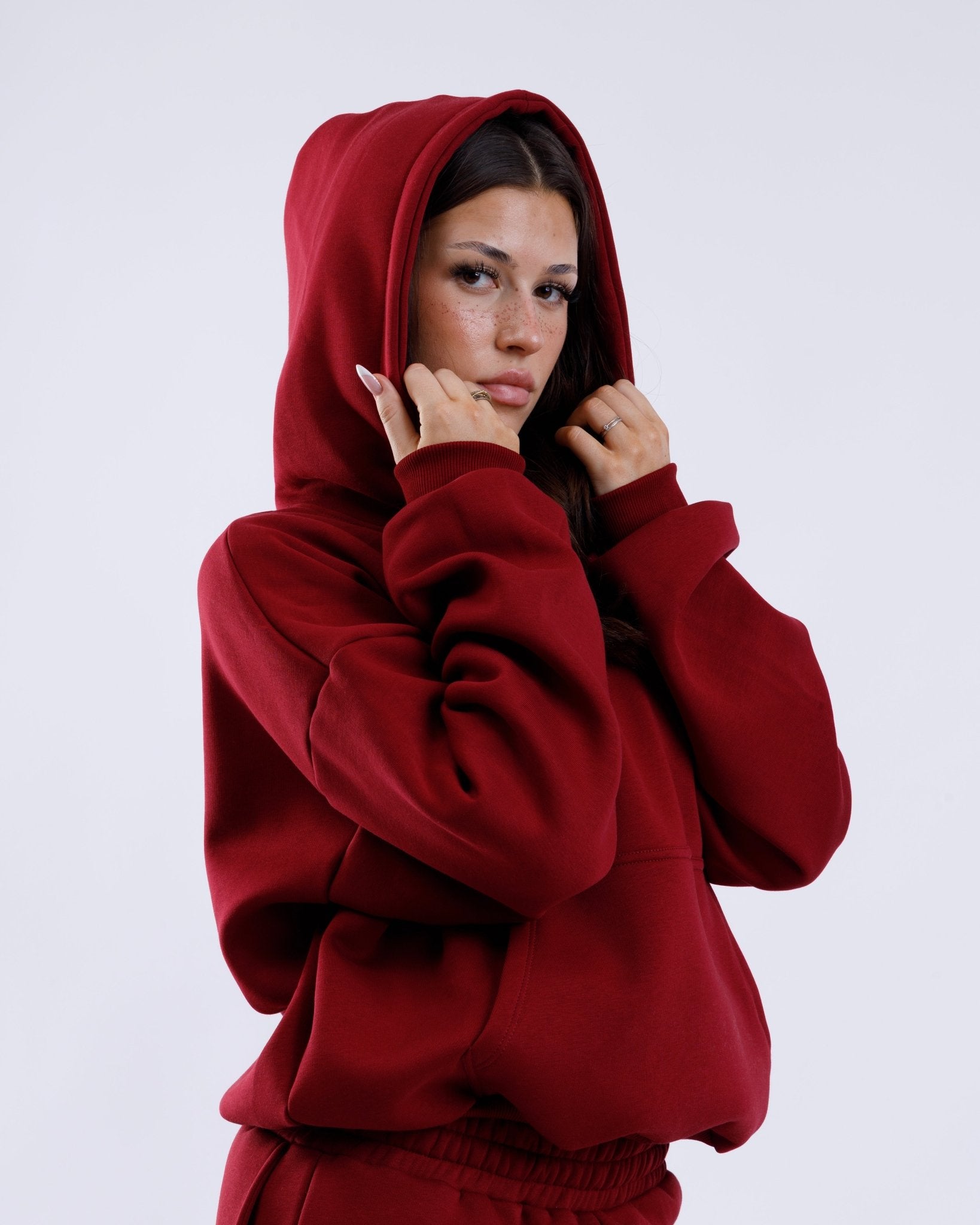 EVERYDAY HOODIE (RED WINE) - lumie