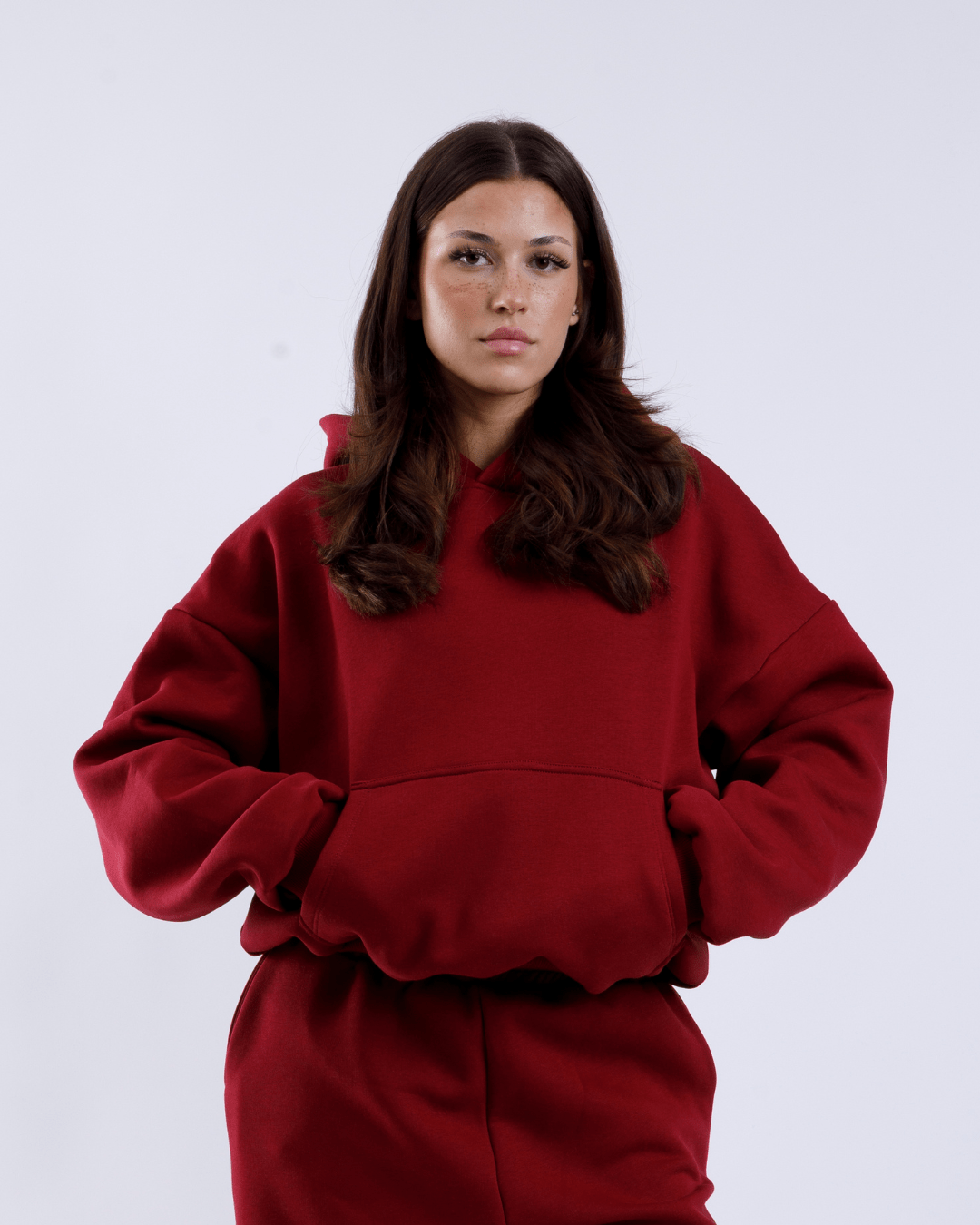 EVERYDAY HOODIE (RED WINE) - lumie